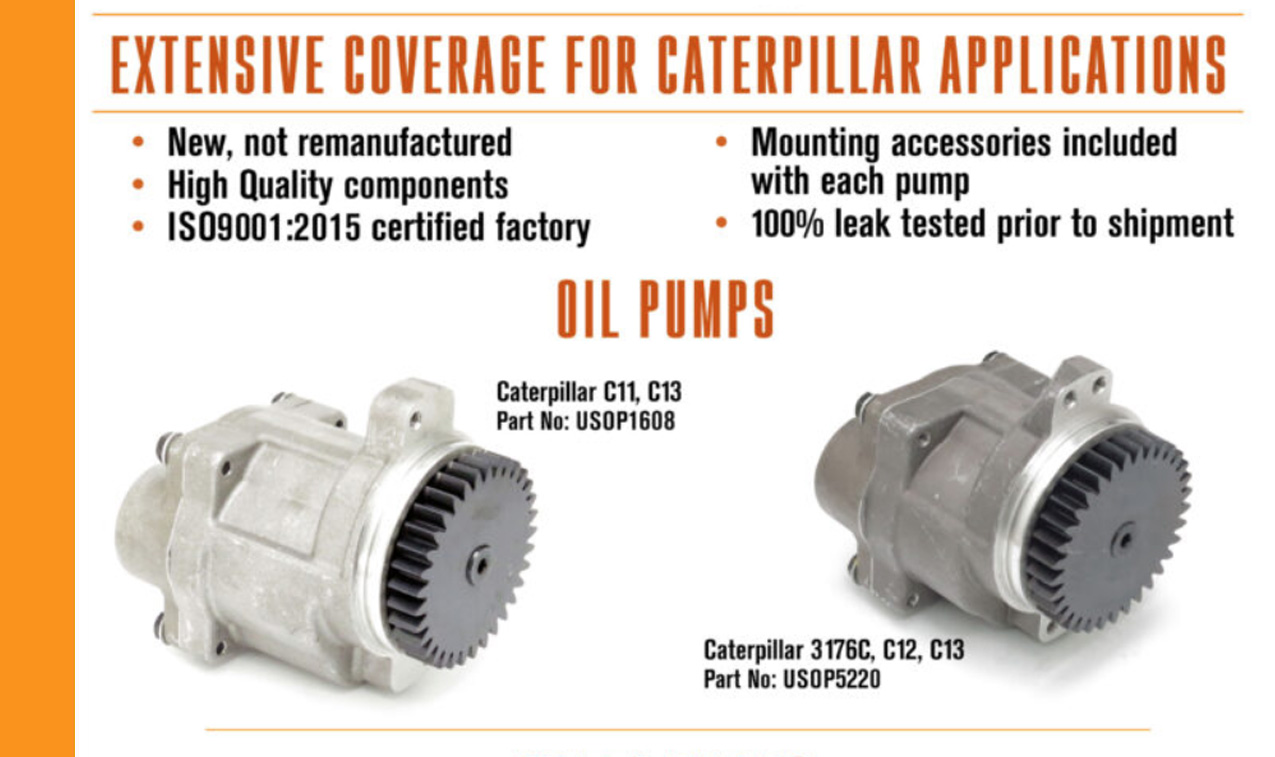 Extensive Coverage for Caterpillar applications 7-2-2021