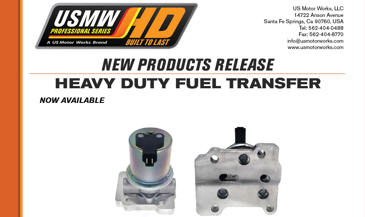 USMW – New Heavy Duty Fuel Transfer Pump Applications