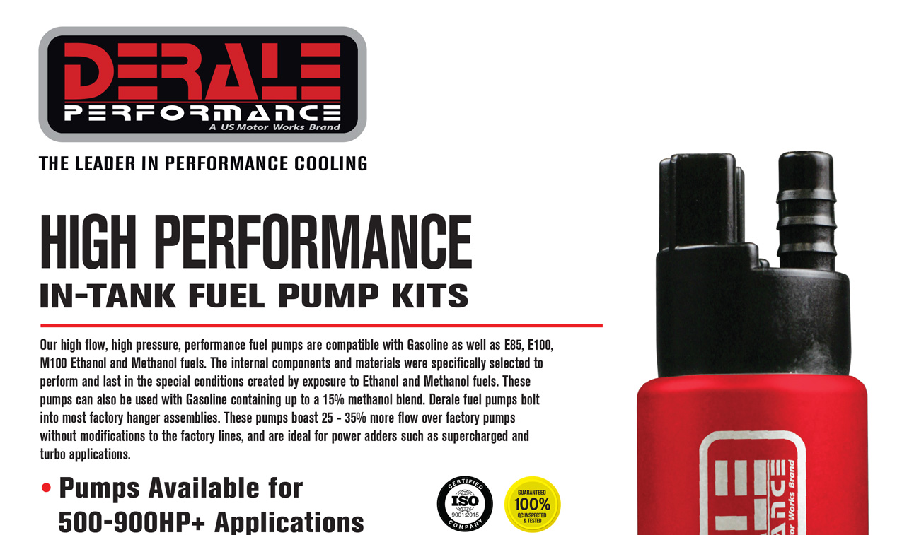 New High Performance In-Tank Fuel Pump Kits from Derale