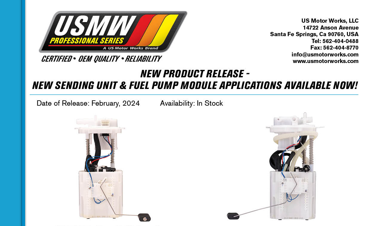 New Fuel Pump Module Assemblies