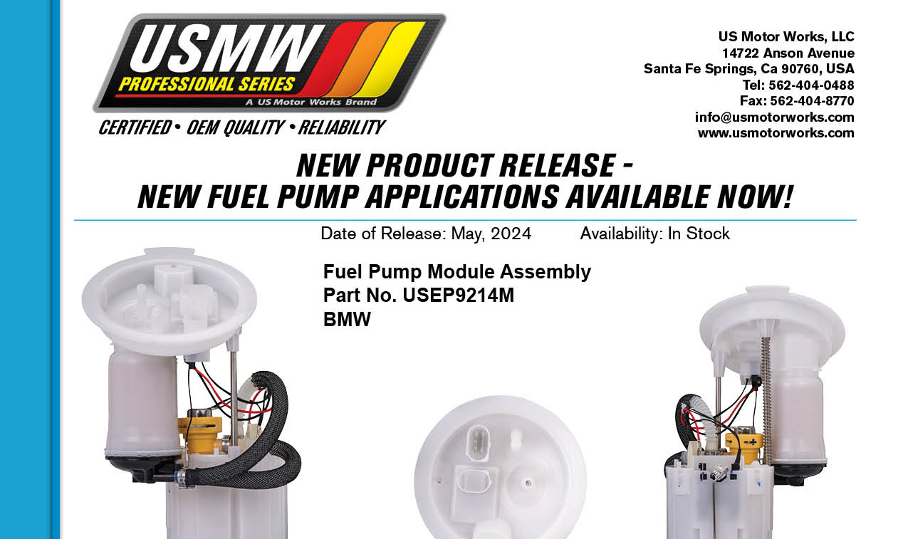 New Fuel Pump Module Assembly – May 2024
