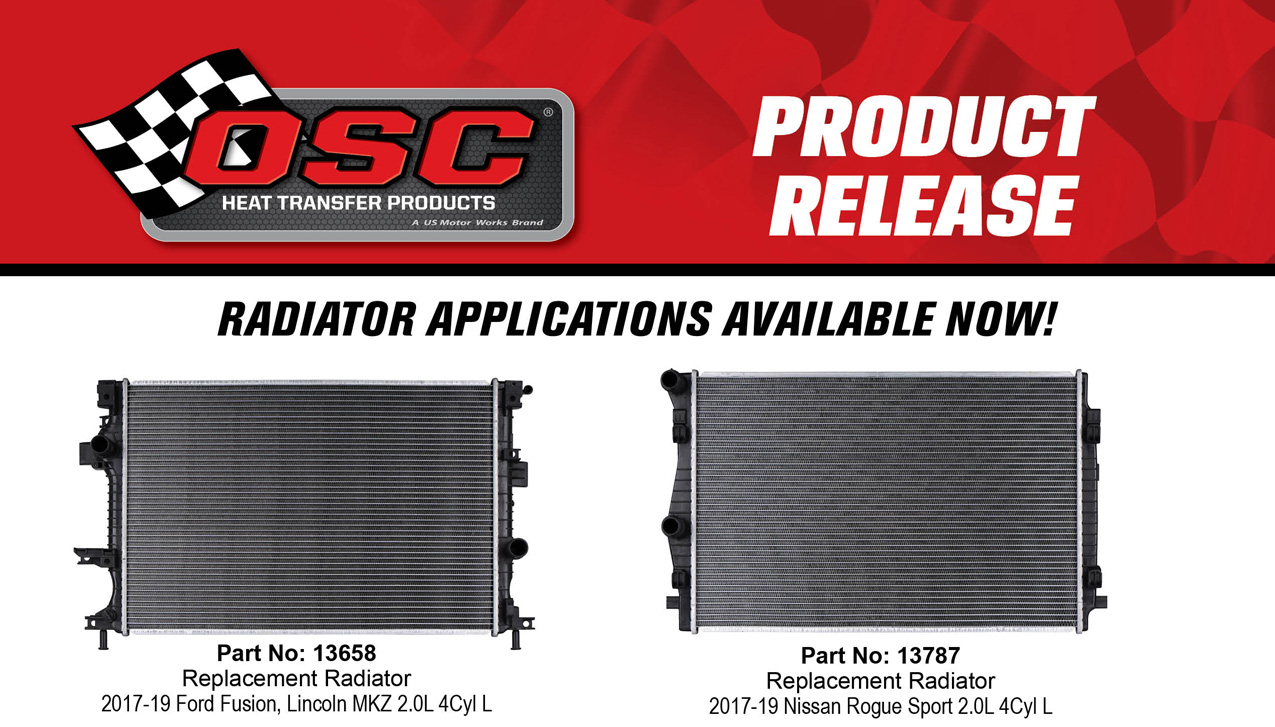 New OSC Radiators April, 2025